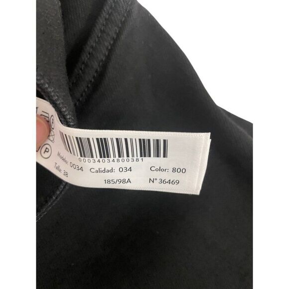 Massimo Dutti Mens Jeans EU 48 US 38 Ankle Slim Fit Denim Black 0034/034 NWT - Picture 6 of 11